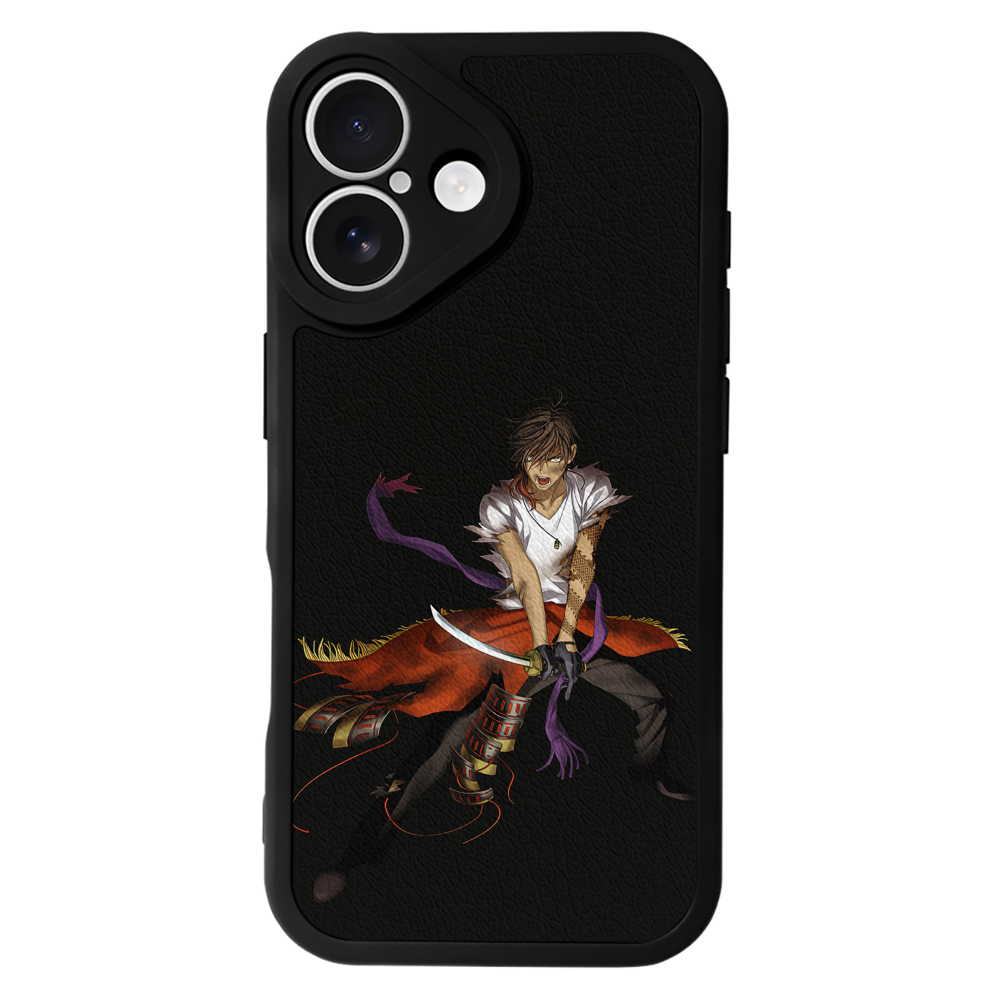 （画像用） 刀剣乱舞 Touken Ranbu 【iPhone 16シリーズ対応】シリコンスマホケース（レザー調） 材質：シリコン